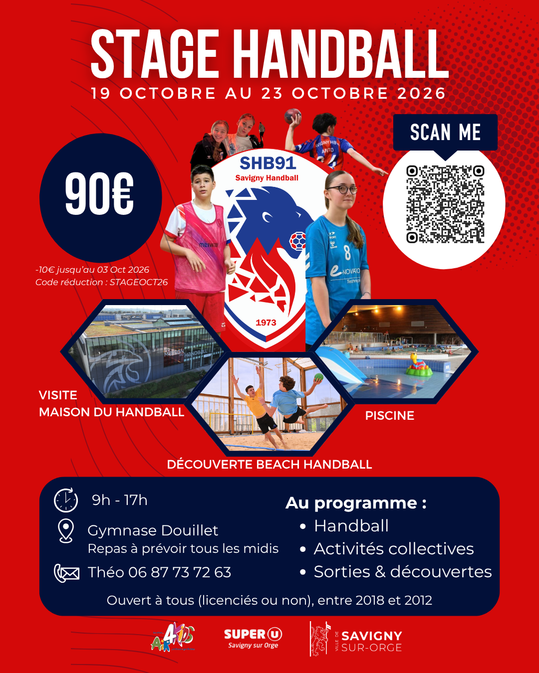 Stage Vacances Handball
